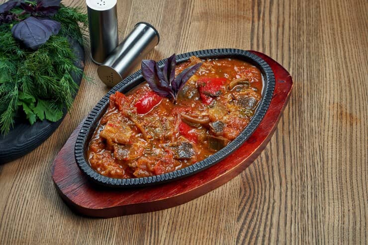 خورشت قیمه بادمجان بدون لپه