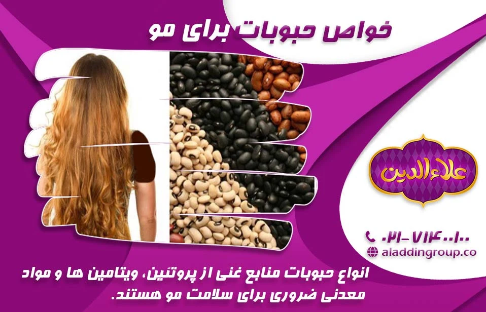 خواص حبوبات برای مو